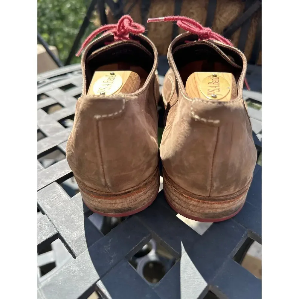 Cole Haan Men’s Suede Oxford Shoes Nike Air Sole Brown Lace Up Size 9.5 M